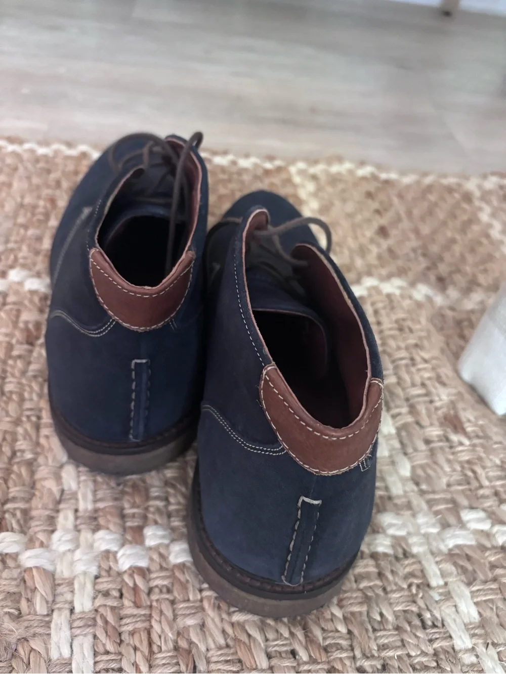 Johnston & Murphy navy suede